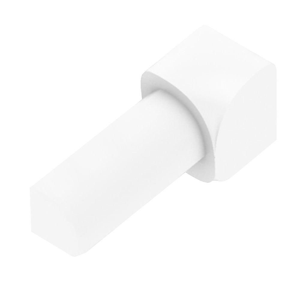 Schluter - RONDEC Coin intérieur 90° - plastique PVC blanc éclatant 1/4" (6 mm)