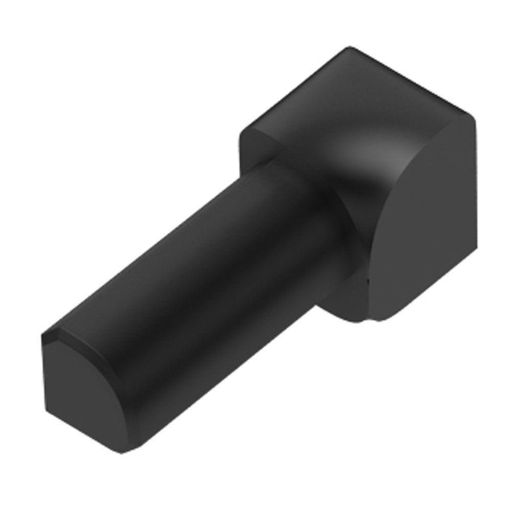 Schluter - RONDEC Coin intérieur 90° - plastique PVC noir 1/4" (6 mm)