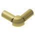 Schluter - RONDEC Coin extérieur à 2 bouts 90° aluminium anodisé laiton mat 3/8" (10 mm)