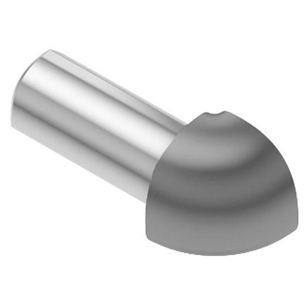 Schluter - RONDEC Coin extérieur 90° - aluminium anodisé gris 3/8" (10 mm)