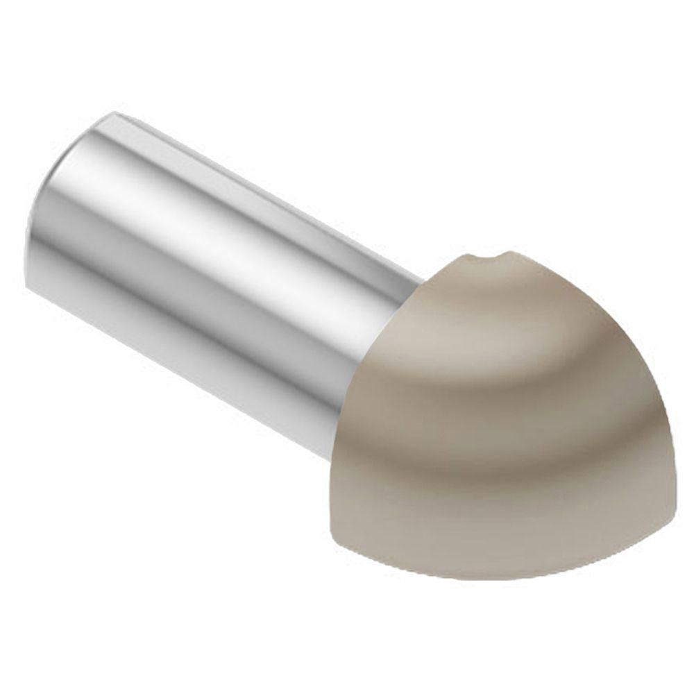 Schluter - RONDEC Coin extérieur 90° - aluminium anodisé beige clair 1/2" (12.5 mm)