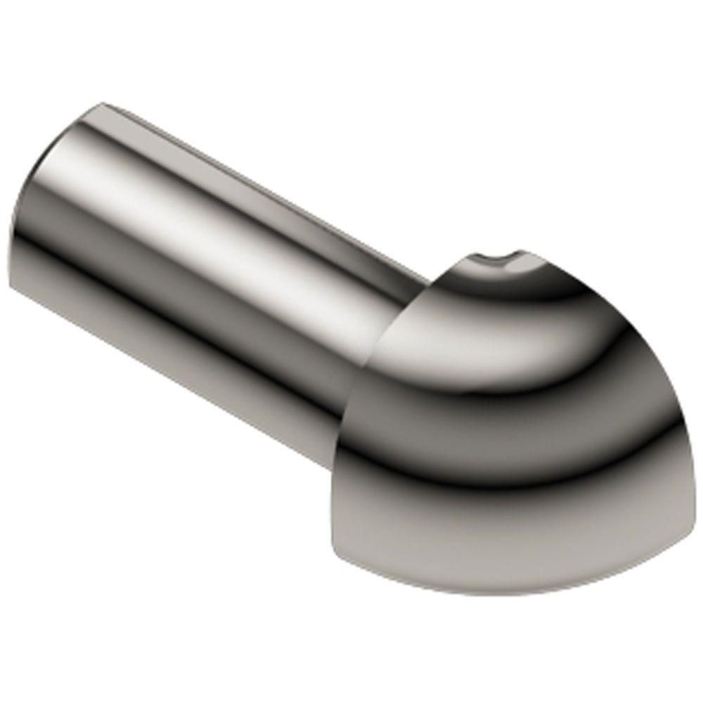 Schluter - RONDEC Coin extérieur 90° - aluminium anodisé nickel poli 1/4" (6 mm)