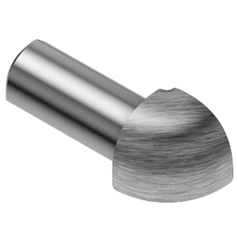 Schluter - RONDEC Coin extérieur 90° - acier inoxydable (V2) brossé 1/4" (6 mm)