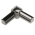 Schluter - RONDEC Coin intérieur à 2 bouts 90° - aluminium anodisé nickel poli 3/8" (10 mm)
