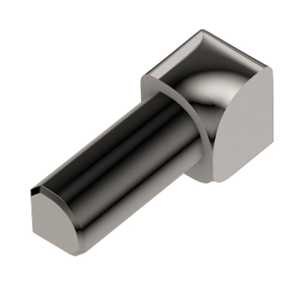 Schluter - RONDEC Coin intérieur 90° - aluminium anodisé nickel poli 1/2" (12.5 mm)