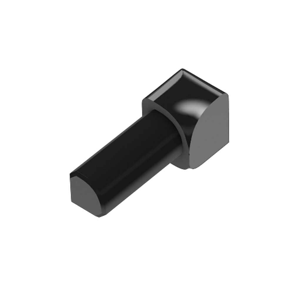 Schluter - RONDEC Coin intérieur 90° - aluminium anodisé noir brillant 1/4" (6 mm)