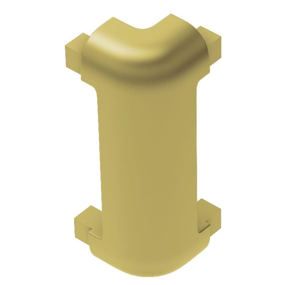 Schluter - RONDEC-CT Coin extérieur 90° - aluminium anodisé mat Brass 3/8" (10 mm)