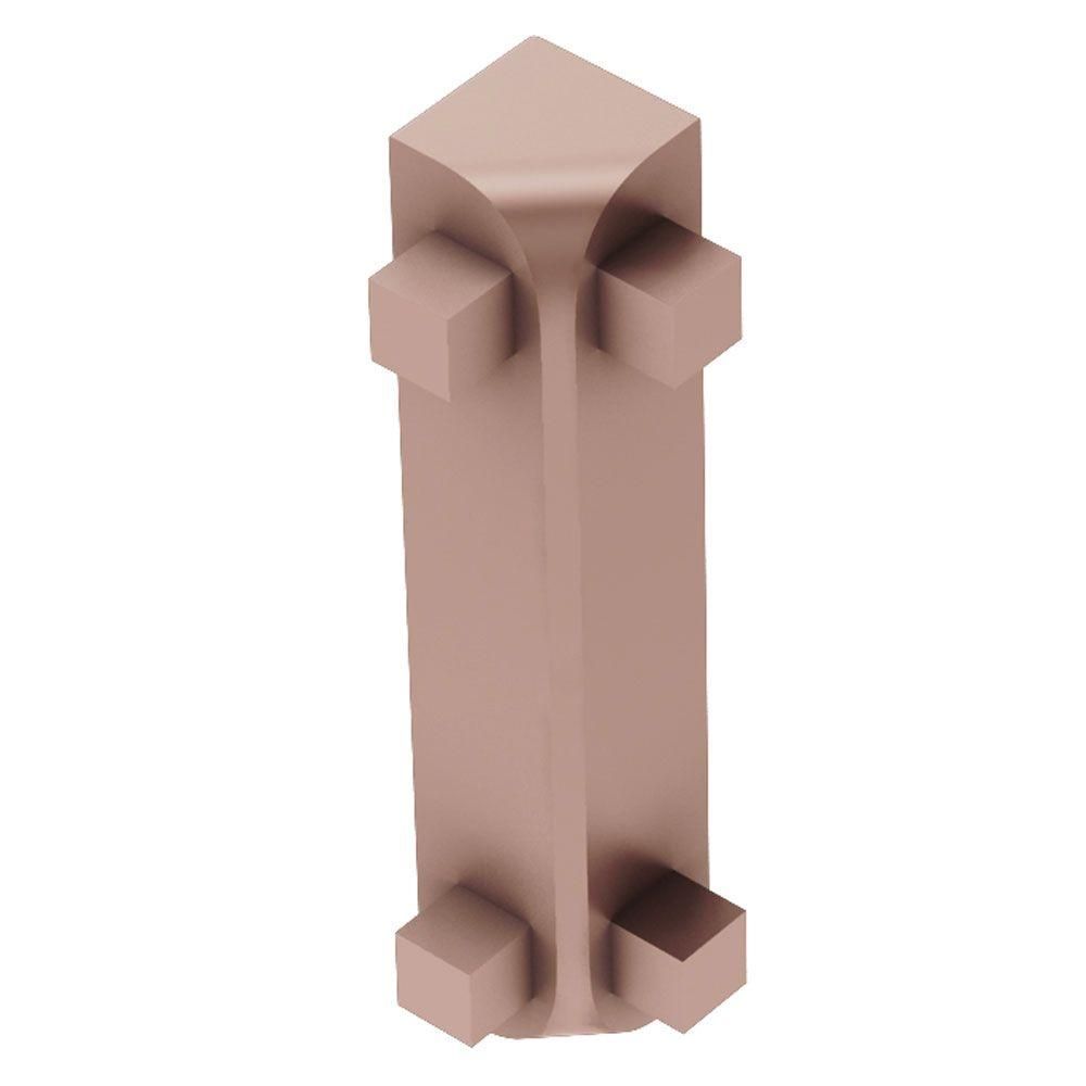 Schluter - RONDEC-CT Coin intérieur 90° - aluminium anodisé cuivre mat 3/8" (10 mm)