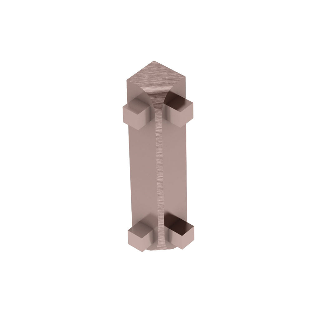 Schluter - RONDEC-CT Coin intérieur 90° - aluminium anodisé cuivre brossé 1/2" (12.5 mm)
