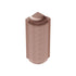 Schluter - RONDEC-STEP Coin extérieur 90° avec ailette verticale de 2-1/4" - aluminium anodisé cuivre brossé 1/2" (12.5 mm)