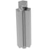 Schluter - RONDEC-STEP Coin intérieur 135° avec ailette verticale de 2-1/4"  - aluminium anodisé chrome brossé 3/8" (10 mm)
