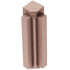 Schluter - RONDEC-STEP Coin intérieur 90° avec ailette verticale de 1-1/2"  - aluminium anodisé cuivre mat 5/16" (8 mm)