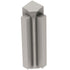 Schluter - RONDEC-STEP Coin intérieur 90° avec ailette verticale de 2-1/4"  - aluminium anodisé nickel mat 5/16" (8 mm)