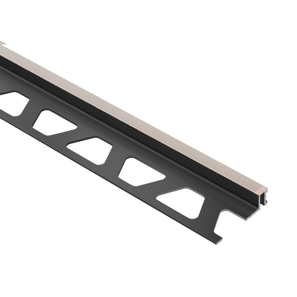 Schluter - DILEX-BWA Profilé de joint de mouvement de périmètre isolant le carrelage des structures - plastique PVC gris pierre 3/8" (10 mm) x 8' 2-1/2"