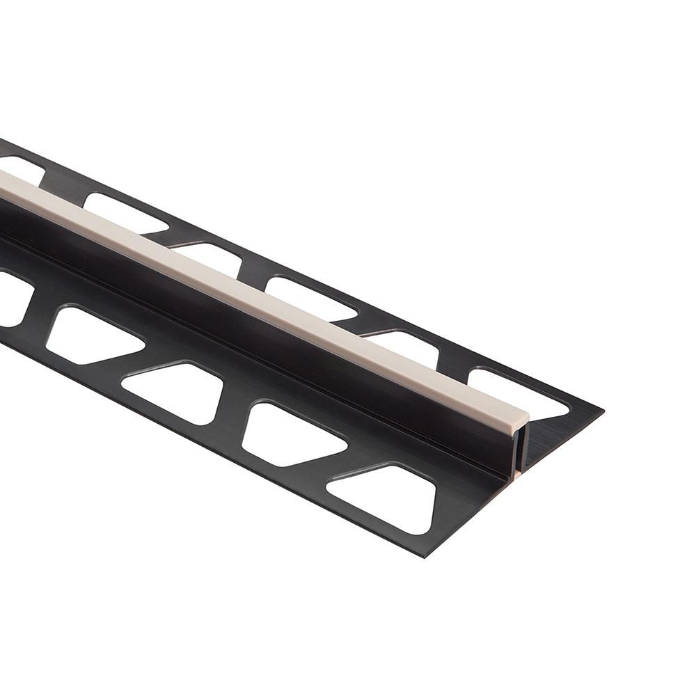 Schluter - DILEX-BWS Profilé pour joint de surface avec zone de mouvement de 3/16" - plastique PVC crème 1/2" (12.5 mm) x 8' 2-1/2"