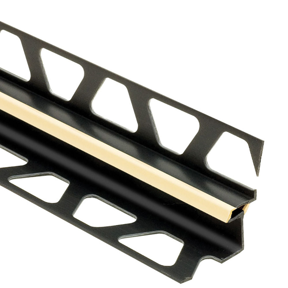 Schluter - DILEX-EKE Profilé de joint de mouvement pour angles muraux - plastique PVC sable 33/64" x 15/32" x 8' 2-1/2"