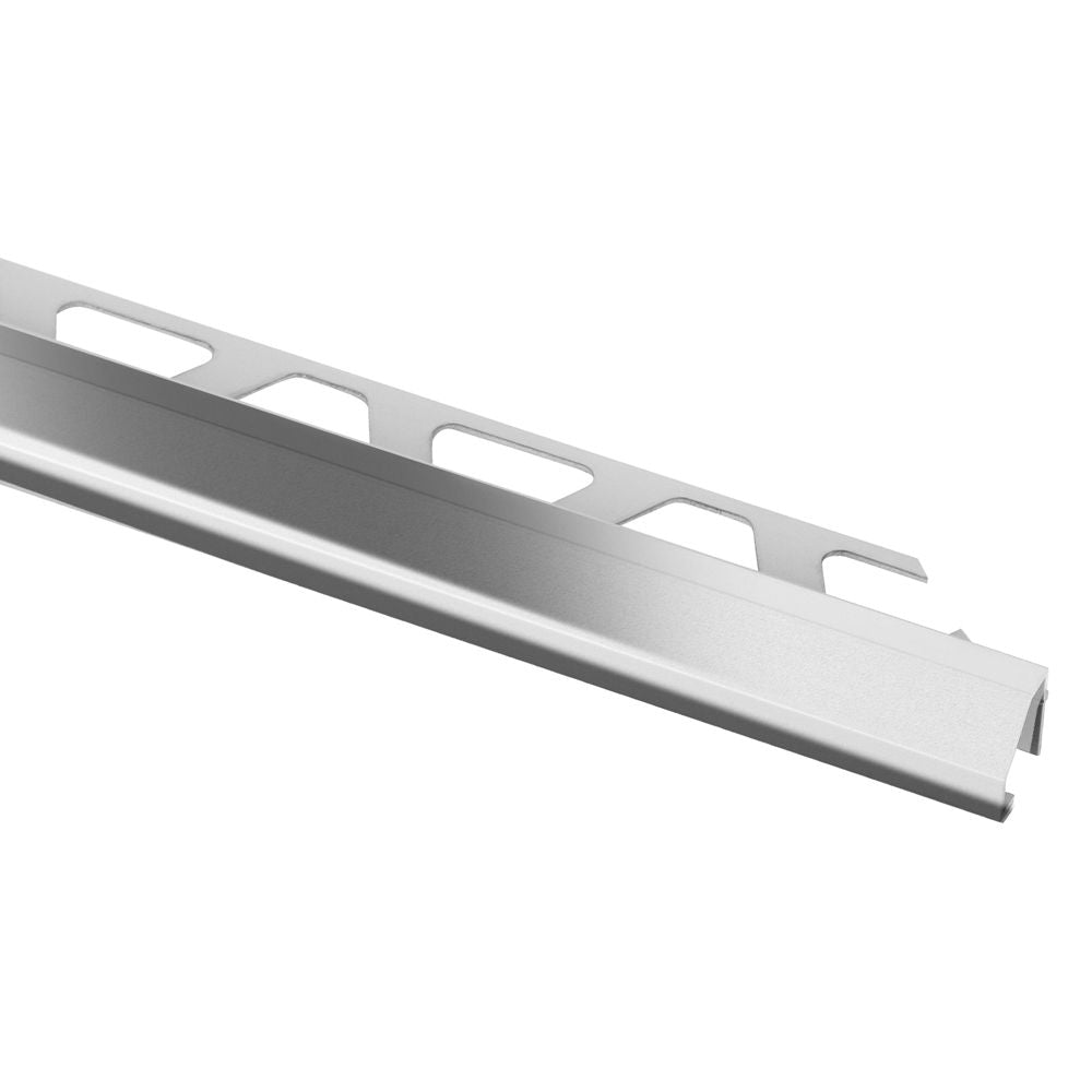 Schluter - DIADEC Profilé de finition et de protection des rebords avec angle biseauté de 45° - aluminium anodisé chrome poli 7/16" (11 mm) x 8' 2-1/2"