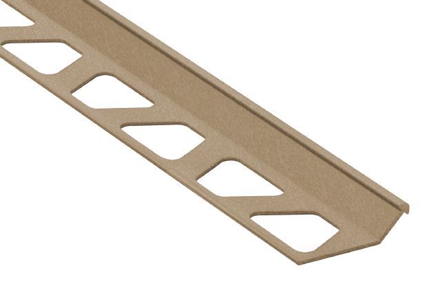 Schluter - FINEC Profilé de finition et de protection des rebords - aluminium beige 11/32" (9 mm) x 8' 2-1/2"