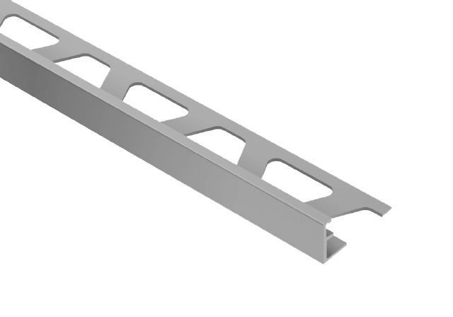 SCHIENE Metallic gray aluminum wall edge profile 3/8" (10 mm) x 8' 2-1/2" ||A100GM