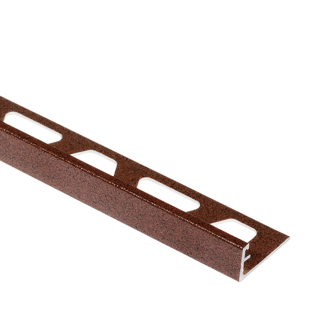 SCHIENE Rustic Brown Aluminum Wall Edging Profile 7/16" (11 mm) x 8' 2-1/2" ||A110TSR