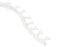 Schluter - JOLLY Profilé radius de bordure de mur - aluminium blanc mat 1/2" (12.5 mm) x 8' 2-1/2"