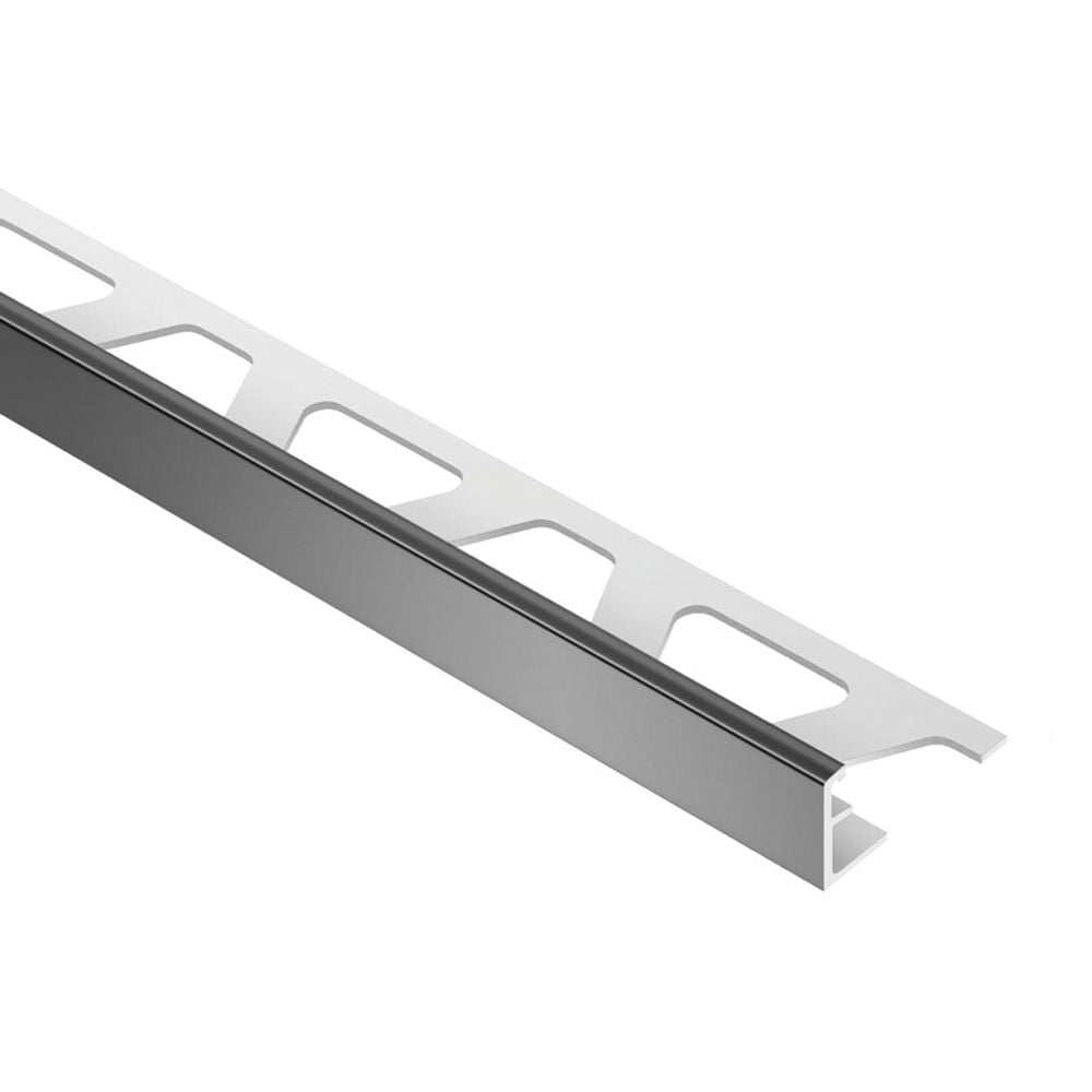 Schluter - JOLLY-P Profilé de bordure de mur - Plastique PVC noir 3/16" (4.5 mm) x 8' 2-1/2"