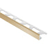 Schluter - JOLLY-P Profilé de bordure de mur - Plastique PVC beige clair 3/16" (4.5 mm) x 8' 2-1/2"