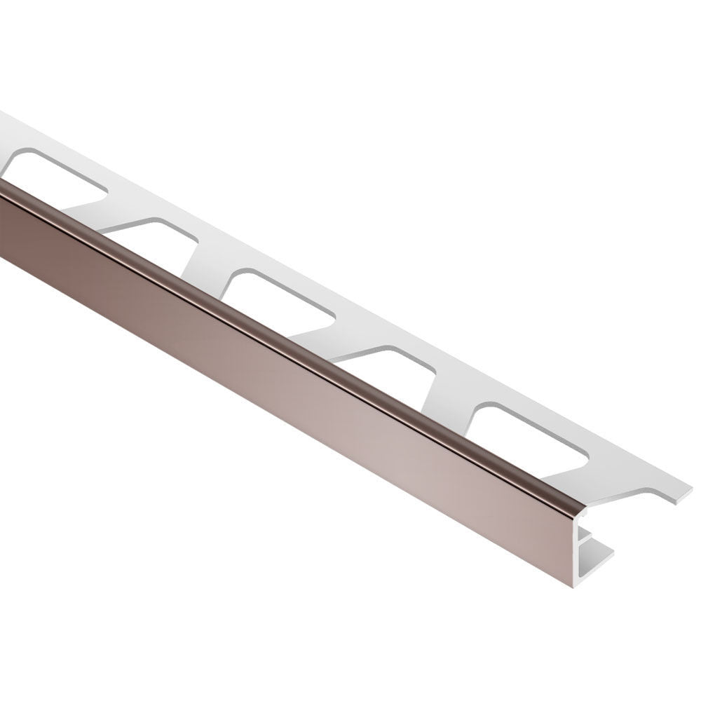 SCHIENE Aluminum wall edge profile red brown 3/8" (10 mm) x 8' 2-1/2" ||A100RB