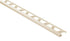 Schluter - QUADEC Profilé de bordure carré - plastique PVC bahamas 7/16" (11 mm) x 8' 2-1/2"