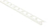 Schluter - QUADEC Profilé de bordure carré - plastique PVC blanc 1/4" (6 mm) x 8' 2-1/2"