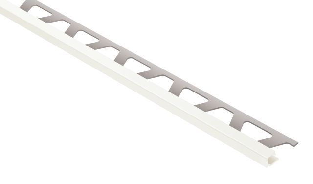 Schluter - QUADEC Profilé de bordure carré - aluminium blanc 7/16" (11 mm) x 8' 2-1/2"