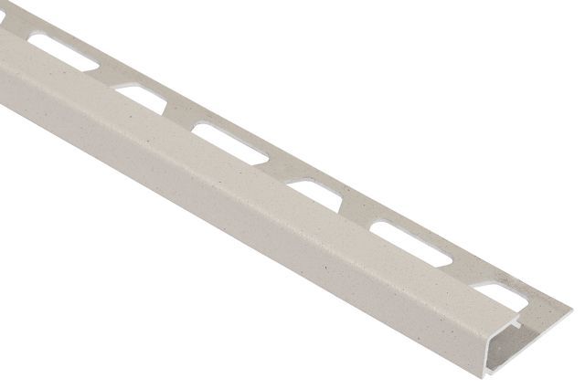 Schluter - QUADEC Profilé de bordure carré - aluminium ivoire 1/4" (6 mm) x 8' 2-1/2"
