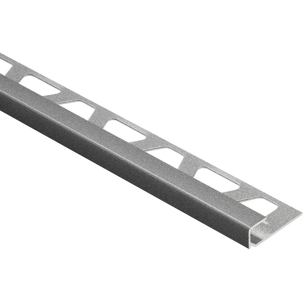 Schluter - QUADEC Profilé de bordure carré - aluminium étain 1/4" (6 mm) x 8' 2-1/2"