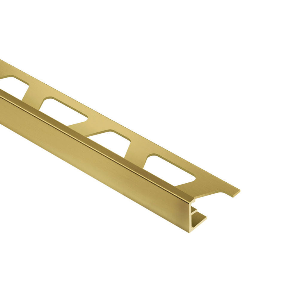 Schluter - SCHIENE Profilé de bordure pour mur/plancher laiton 1/2" (12.5 mm) x 8' 2-1/2"