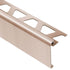Schluter - RONDEC-STEP Profilé de finition et protection des rebords avec ailette verticale de 2-1/4"  - aluminium anodisé cuivre brossé 1/2" (12.5 mm) x 8' 2-1/2"