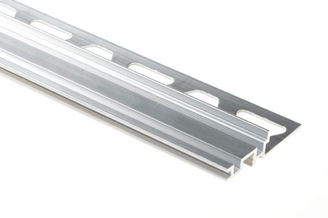 Schluter - TREP-S Support de profilé de nez de marche - aluminium 1-1/32" x 8' 2-1/2" x 5/16" (8 mm)