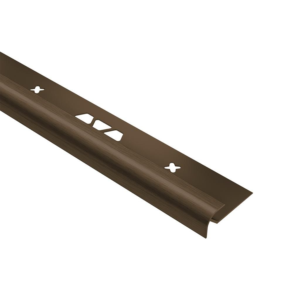 Schluter - VINPRO-RO Profilé rond - aluminium anodisé bronze antique brossé 1/4" (6 mm) x 8' 2-1/2"