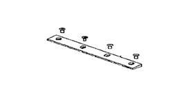 Roberts - Plaque de retenue de la lame de raclage extensible et debout