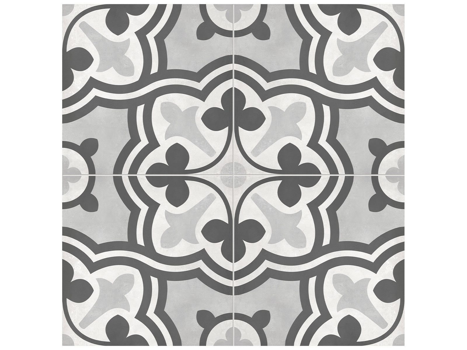 Anatolia - Plancher de céramique Form Ice Baroque Mat 7-3/4" x 7-3/4"