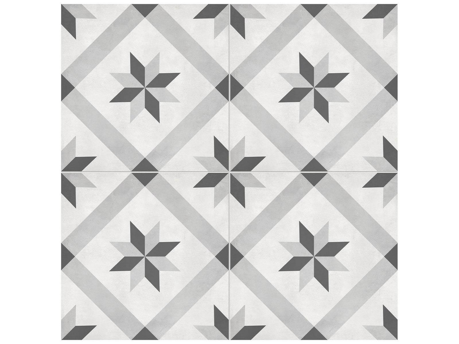 Anatolia - Plancher de céramique Form Ice Compass Mat 7-3/4" x 7-3/4"