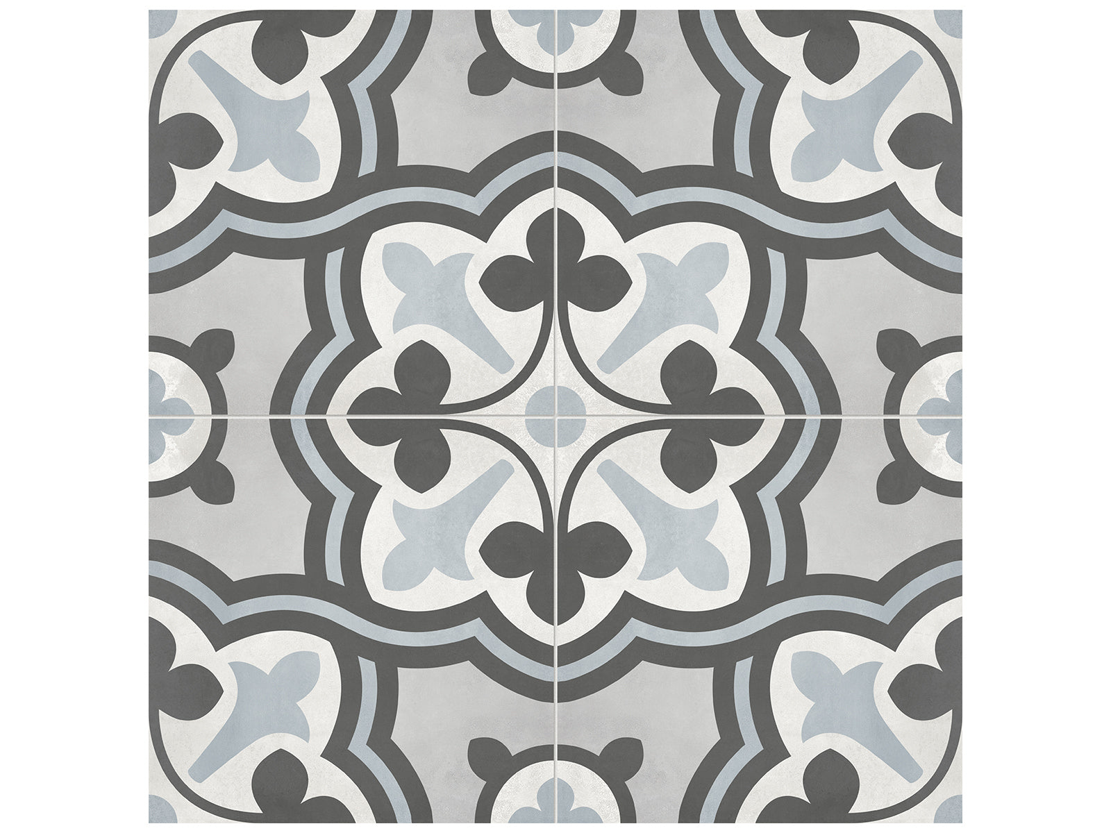 Anatolia - Plancher de céramique Form Tide Baroque Mat 7-3/4" x 7-3/4"