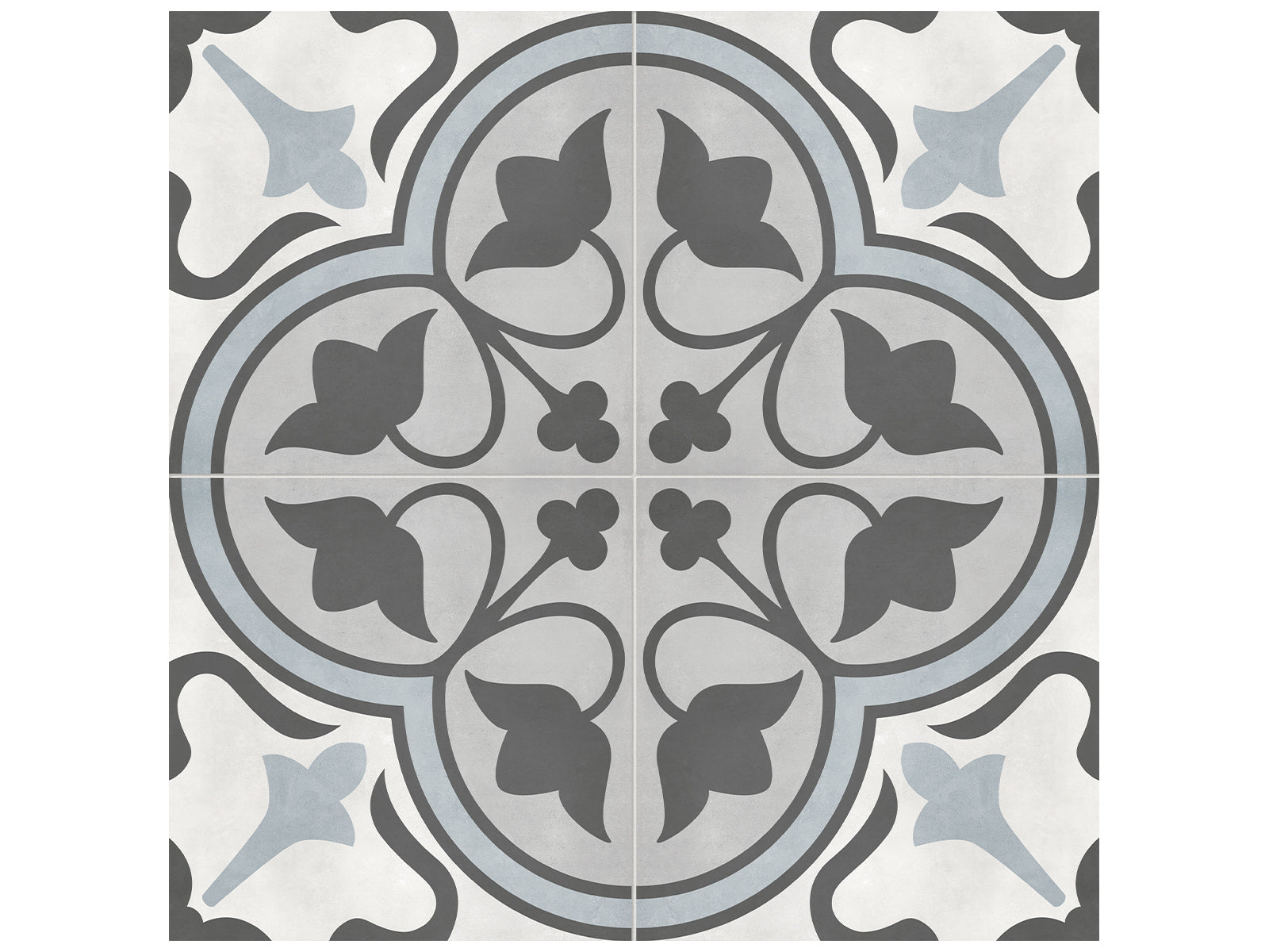 Anatolia - Plancher de céramique Form Tide Clover Mat 7-3/4" x 7-3/4"
