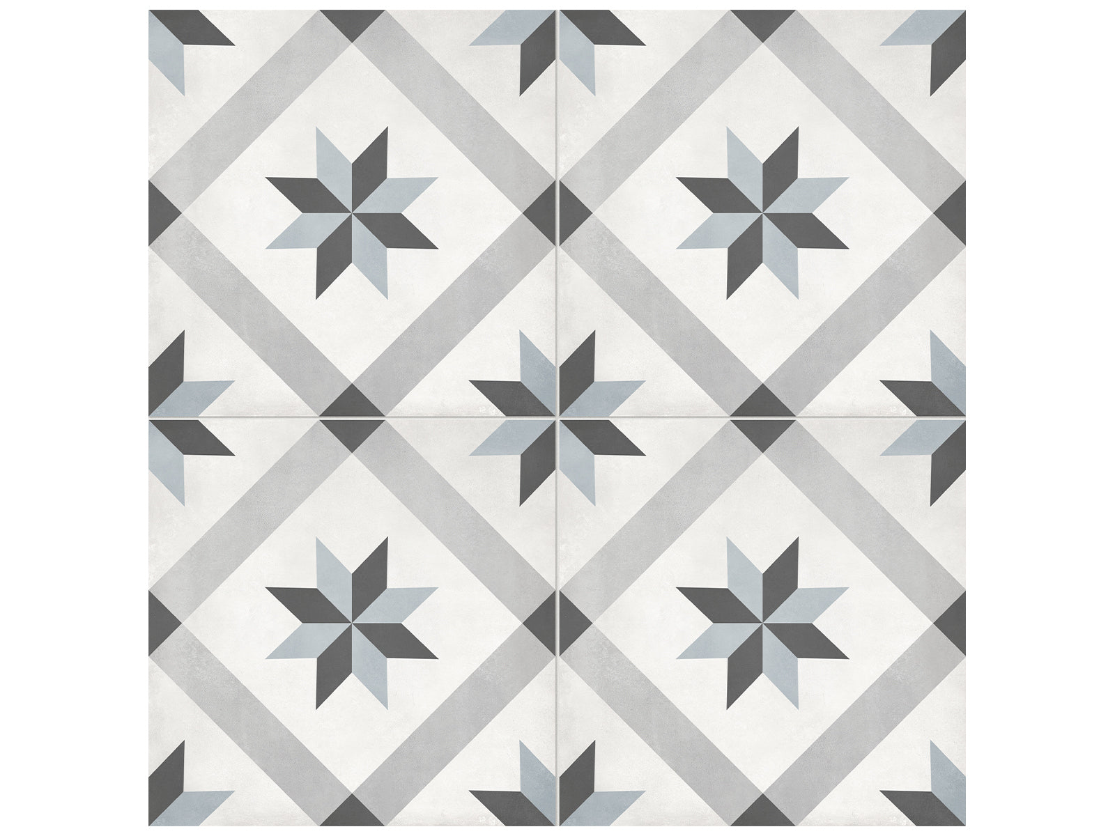 Anatolia - Plancher de céramique Form Tide Compass Mat 7-3/4" x 7-3/4"