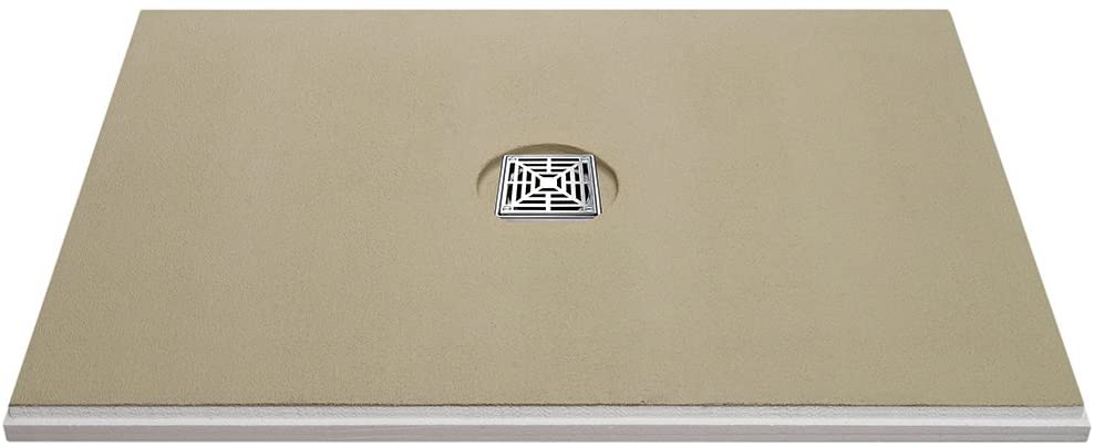 Laticrete - Hydro Ban Bac de douche pré-pliée avec drain central PVC 48" x 60"