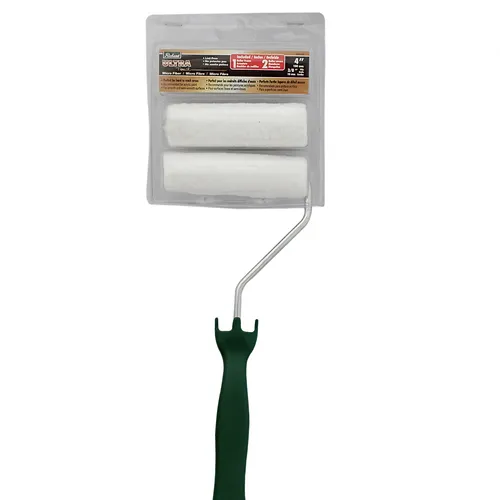 Richard - Ensemble de minis rouleaux de peinture Ultra Touch Micro Fiber blanc 6" avec poils de 10 mm (comprend 2 rouleaux de peinture et 1 armature)