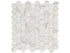 Anatolia - Mosaïque de porcelaine Mayfair Zebrino Hexagones polie 1 1/4" x 1 1/4"