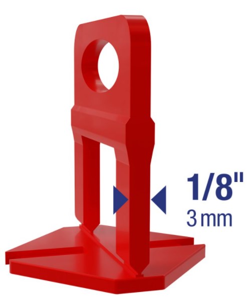 QEP - Clips de nivellement 1/8" pour céramique murs et planchers (paquet de 1000)