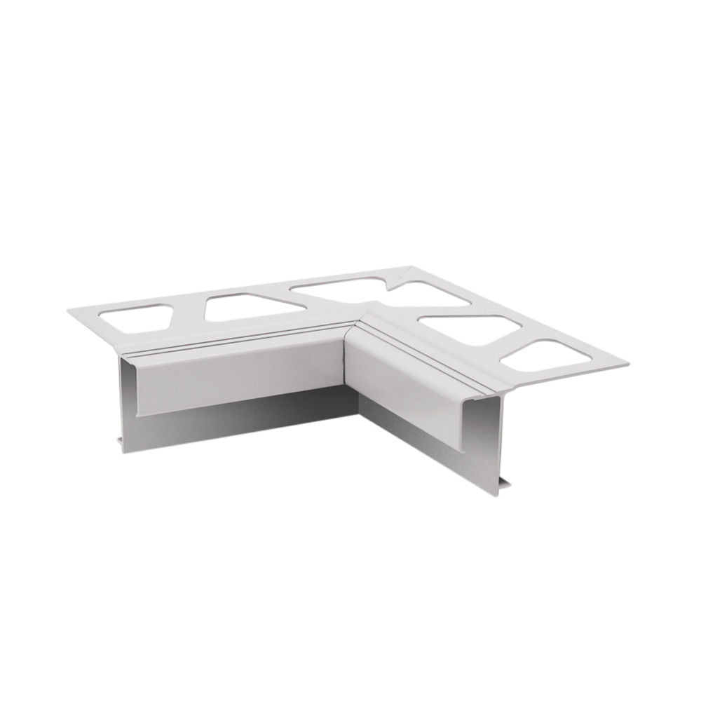 Schluter - BARA-RAK Coin intérieur 90° pour profilé de bordure de balcon aluminium blanc éclatant
