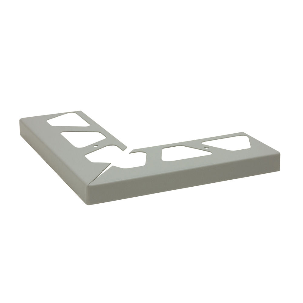 Schluter - BARA-RW Coin extérieur 90° pour profilé de bordure de balcon aluminium gris classique 1" (25 mm)