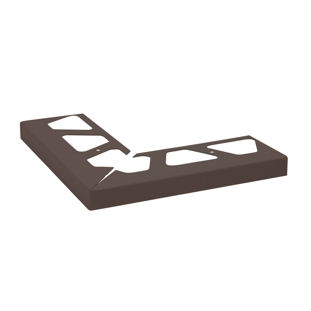 Schluter - BARA-RW Coin extérieur 90° pour profilé de bordure de balcon aluminium brun noir 1-3/16" (30 mm)
